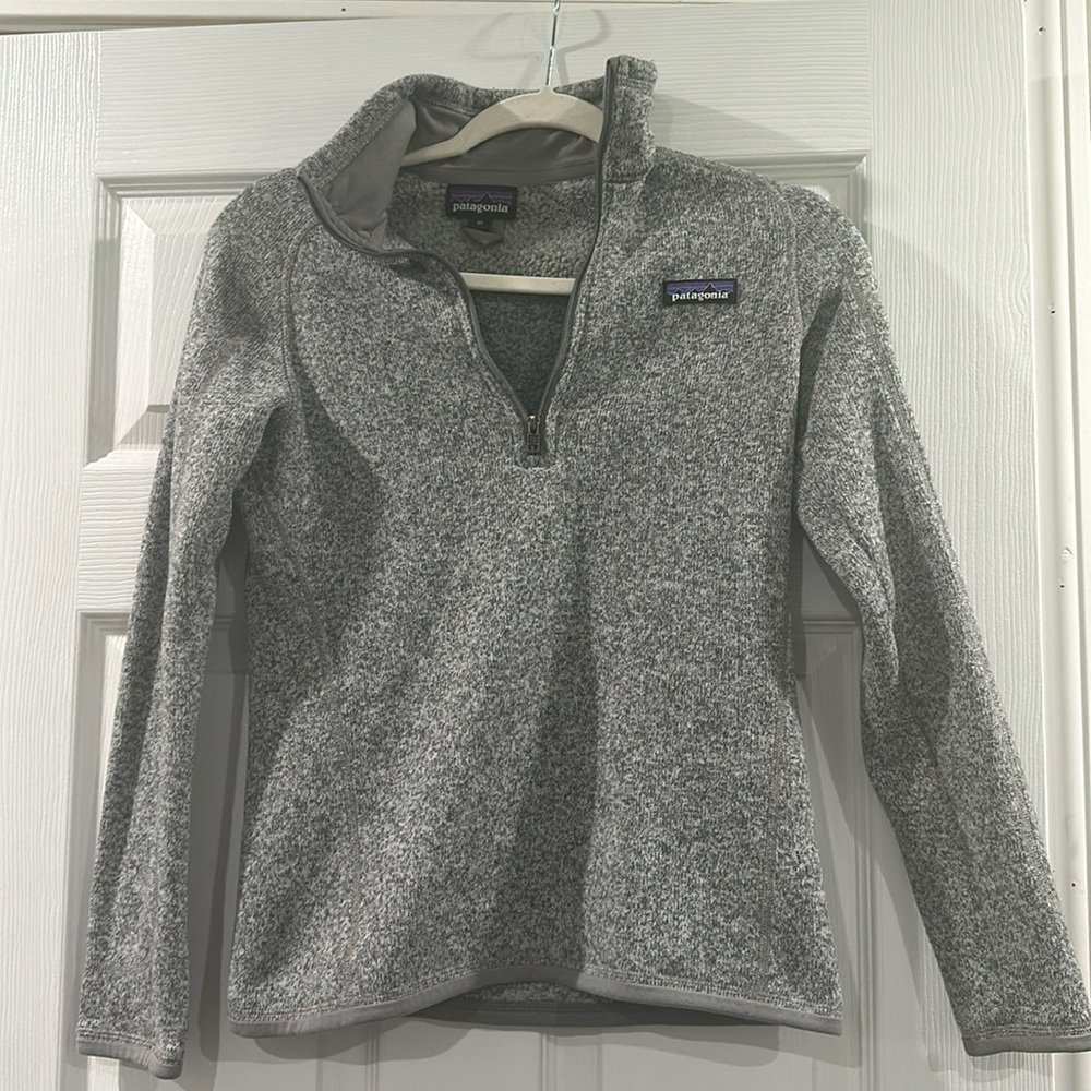 Gray Patagonia Quarter Zip